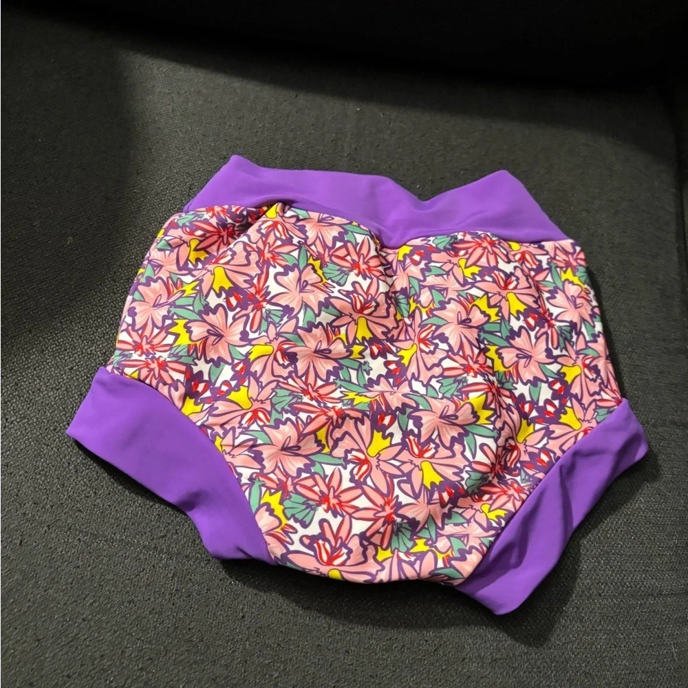 Big Elephant Large Purple Floral Baby Shorts